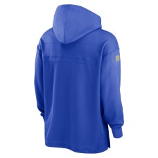 Los Angeles Rams Nike 2023 Sideline Lightweight Performance Hooded Top - Royal