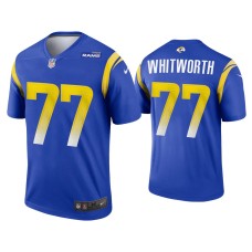 Men Los Angeles Rams #77 2020 Andrew Whitworth Royal Legend Jersey Men Los Angeles Rams #77 2020 Andrew Whitworth Royal Legend Jersey