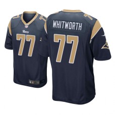 Men Los Angeles Rams #77 Navy Andrew Whitworth Nike Game Jersey Men Los Angeles Rams #77 Navy Andrew Whitworth Nike Game Jersey