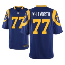 Men Los Angeles Rams #77 Royal Andrew Whitworth Nike Game Jersey Men Los Angeles Rams #77 Royal Andrew Whitworth Nike Game Jersey