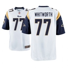Men Los Angeles Rams #77 White Andrew Whitworth Nike Game Jersey Men Los Angeles Rams #77 White Andrew Whitworth Nike Game Jersey