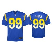 Youth Los Angeles Rams #99 Aaron Donald Royal Game Jersey Youth Los Angeles Rams #99 Aaron Donald Royal Game Jersey