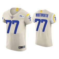 Men Los Angeles Rams #77 Andrew Whitworth Cream Vapor Elite Jersey