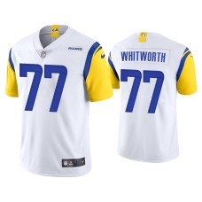 Men Los Angeles Rams #77 Andrew Whitworth Vapor Limited White Jersey