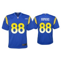 Youth Los Angeles Rams #88 Brycen Hopkins Royal Game Jersey Youth Los Angeles Rams #88 Brycen Hopkins Royal Game Jersey
