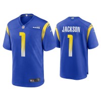 Men Los Angeles Rams #1 DeSean Jackson Royal Game Jersey Men Los Angeles Rams #1 DeSean Jackson Royal Game Jersey