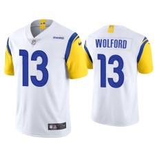 Men Los Angeles Rams #13 John Wolford Vapor Limited White Jersey Men Los Angeles Rams #13 John Wolford Vapor Limited White Jersey
