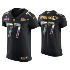 Men Los Angeles Rams #77 Andrew Whitworth Black Super Bowl LVI Champions Diamond Jersey Men Los Angeles Rams #77 Andrew Whitworth Black Super Bowl LVI Champions Diamond Jersey