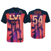 Men Los Angeles Rams #54 Leonard Floyd Red Black Super Bowl LVI Game Jersey Men Los Angeles Rams #54 Leonard Floyd Red Black Super Bowl LVI Game Jersey