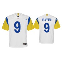 Youth Los Angeles Rams #9 Matthew Stafford White Alternate Game Jersey Youth Los Angeles Rams #9 Matthew Stafford White Alternate Game Jersey
