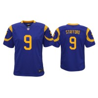 Youth Los Angeles Rams #9 Matthew Stafford Royal Game Jersey Youth Los Angeles Rams #9 Matthew Stafford Royal Game Jersey