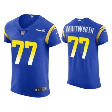 Men Los Angeles Rams #77 Andrew Whitworth Royal Vapor Elite Jersey