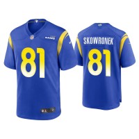 Men Los Angeles Rams #81 Ben Skowronek Royal Game Jersey Men Los Angeles Rams #81 Ben Skowronek Royal Game Jersey