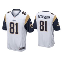 Men Los Angeles Rams #81 Ben Skowronek White Game Jersey Men Los Angeles Rams #81 Ben Skowronek White Game Jersey