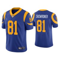 Men Los Angeles Rams #81 Vapor Limited Ben Skowronek Royal Jersey Men Los Angeles Rams #81 Vapor Limited Ben Skowronek Royal Jersey