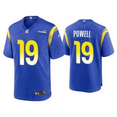 Men Los Angeles Rams #19 Brandon Powell Royal Game Jersey Men Los Angeles Rams #19 Brandon Powell Royal Game Jersey