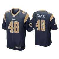 Men Los Angeles Rams #48 Chris Garrett Navy Game Jersey Men Los Angeles Rams #48 Chris Garrett Navy Game Jersey