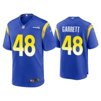 Men Los Angeles Rams #48 Chris Garrett Royal Game Jersey Men Los Angeles Rams #48 Chris Garrett Royal Game Jersey