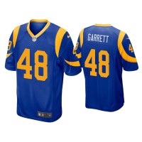 Men Los Angeles Rams #48 Chris Garrett Royal Game Jersey Men Los Angeles Rams #48 Chris Garrett Royal Game Jersey