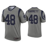 Men Los Angeles Rams #48 Chris Garrett Gray Inverted Legend Jersey Men Los Angeles Rams #48 Chris Garrett Gray Inverted Legend Jersey