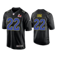 Men Los Angeles Rams #22 David Long Super Bowl LVI Black Game Fashion Jersey Men Los Angeles Rams #22 David Long Super Bowl LVI Black Game Fashion Jersey