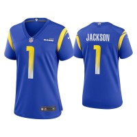 Women Los Angeles Rams #1 DeSean Jackson Royal Game Jersey Women Los Angeles Rams #1 DeSean Jackson Royal Game Jersey