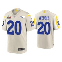 Men Los Angeles Rams #20 Eric Weddle Super Bowl LVI Bone Game Jersey Men Los Angeles Rams #20 Eric Weddle Super Bowl LVI Bone Game Jersey