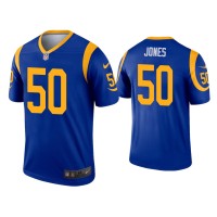 Men Los Angeles Rams #50 Ernest Jones Royal Legend Jersey Men Los Angeles Rams #50 Ernest Jones Royal Legend Jersey