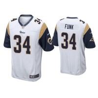 Men Los Angeles Rams #34 Jake Funk White Game Jersey Men Los Angeles Rams #34 Jake Funk White Game Jersey