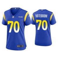 Women Los Angeles Rams #70 Joseph Noteboom Royal Game Jersey Women Los Angeles Rams #70 Joseph Noteboom Royal Game Jersey