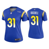 Women Los Angeles Rams #31 Robert Rochell Royal Legend Jersey Women Los Angeles Rams #31 Robert Rochell Royal Legend Jersey