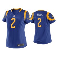 Women Los Angeles Rams #2 Robert Woods Royal Game Jersey Women Los Angeles Rams #2 Robert Woods Royal Game Jersey