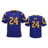 Men Los Angeles Rams #24 Taylor Rapp Royal Draft Game Jersey Men Los Angeles Rams #24 Taylor Rapp Royal Draft Game Jersey
