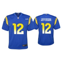 Youth Los Angeles Rams #12 Van Jefferson Royal Game Jersey Youth Los Angeles Rams #12 Van Jefferson Royal Game Jersey