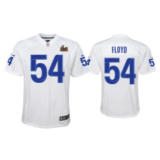Youth Los Angeles Rams #54 Leonard Floyd Super Bowl LVI White Game Fashion Jersey