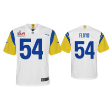 Youth Los Angeles Rams #54 Leonard Floyd Super Bowl LVI White Game Jersey